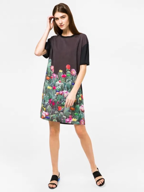 Paul Smith Dresses & Skirts - Paul Smith, Cactus Graphic, Modal, Short-Sleeved T-Shirt Dress: Size XL